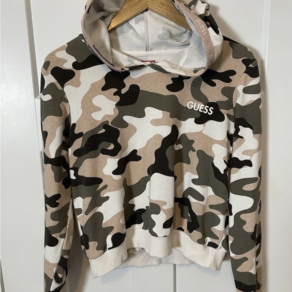 Guess Logo Camouflage Hoodie